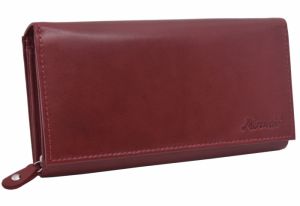 Dámska kožená peňaženka červená farba