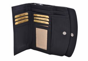 Dámska peňaženka čierna z pravej kože