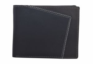 Pánska moderná peňaženka z kože čierna farba