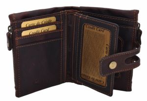 Pánska kožená peňaženka hnedá farba