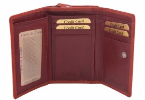 Dámska peňaženka z pravej kože červená