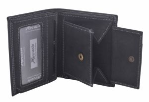 Pánska peňaženka čierna z pravej kože