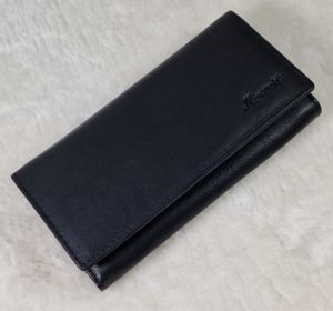Dámska kožená peňaženka čierna